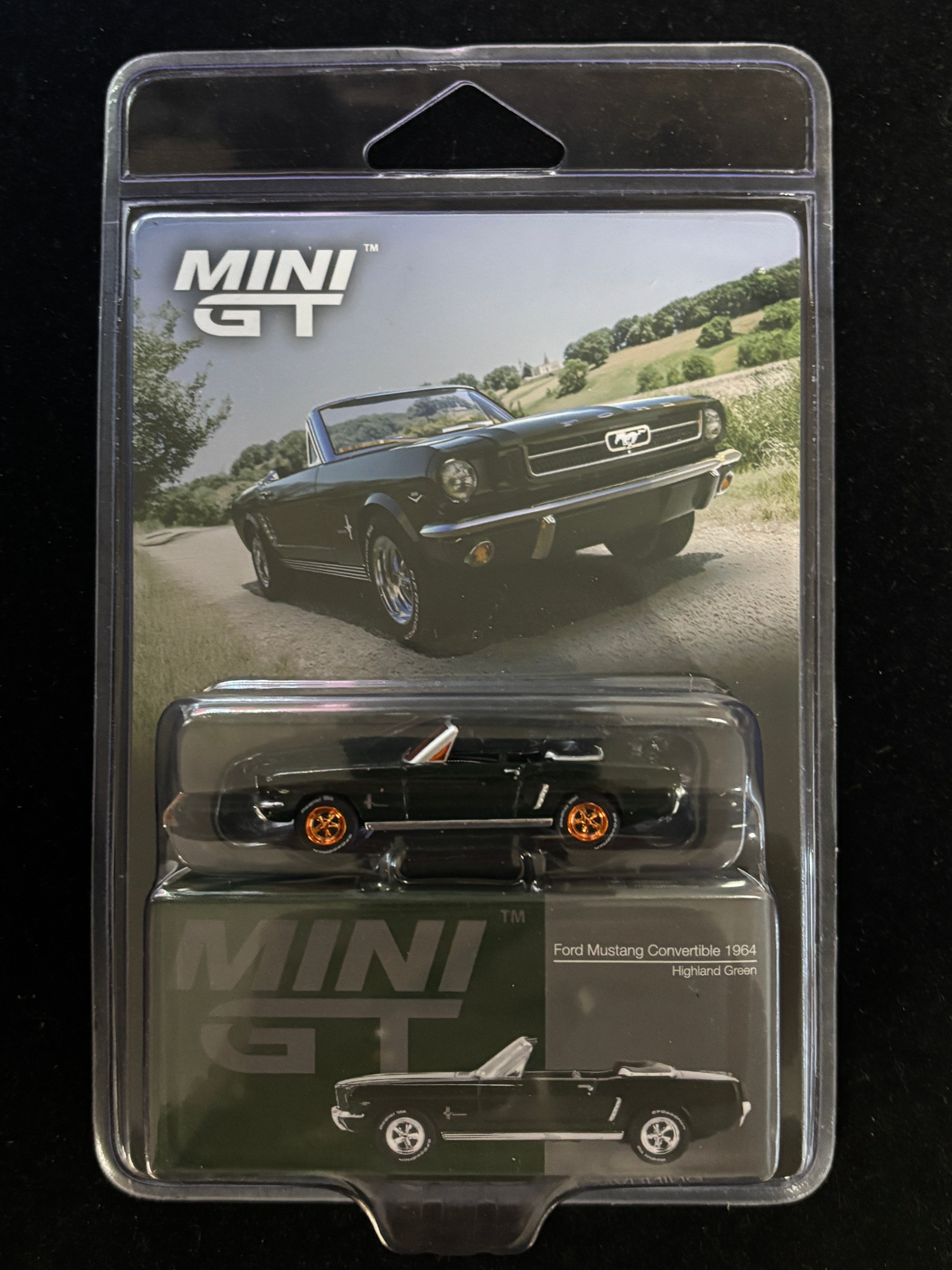 CHASE Mini GT Ford Mustang Convertible 1964 MGT01166-BLC