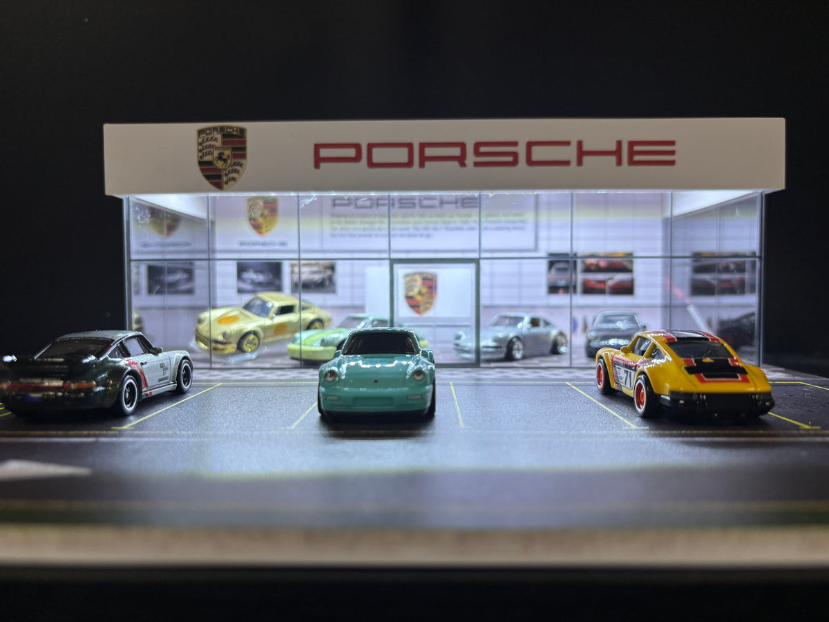 Porsche Dealership Display Case