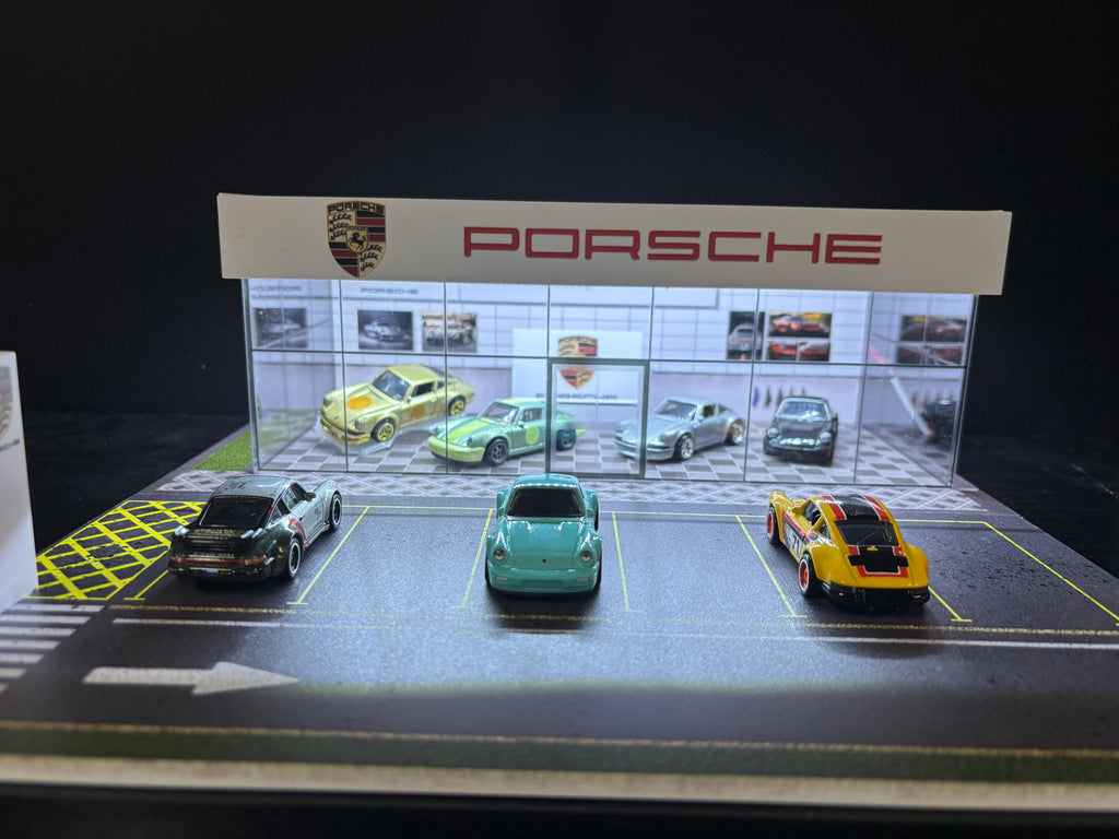 Porsche Dealership Display Case