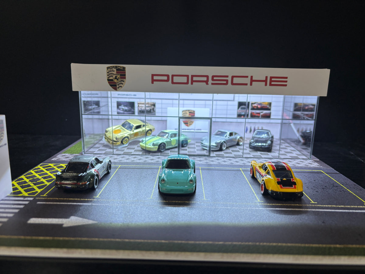 Porsche Dealership Display Case