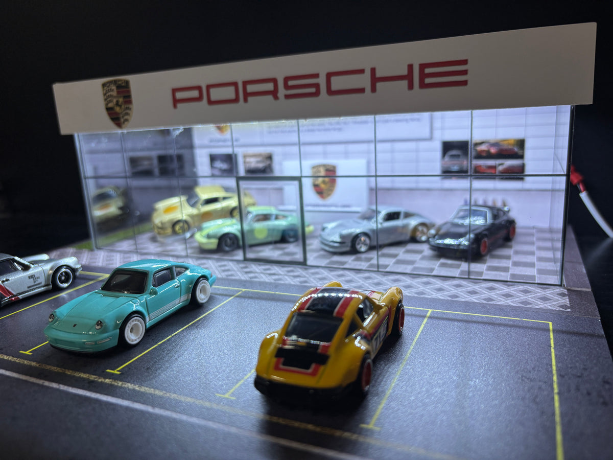 Porsche Dealership Display Case