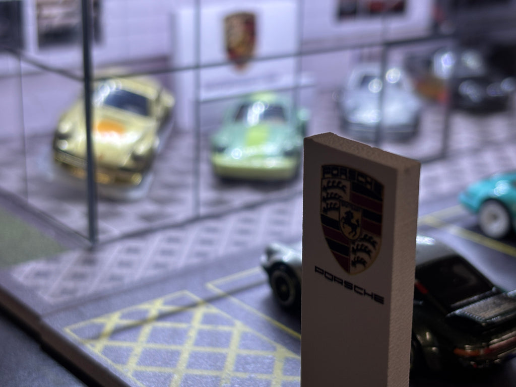 Porsche Dealership Display Case